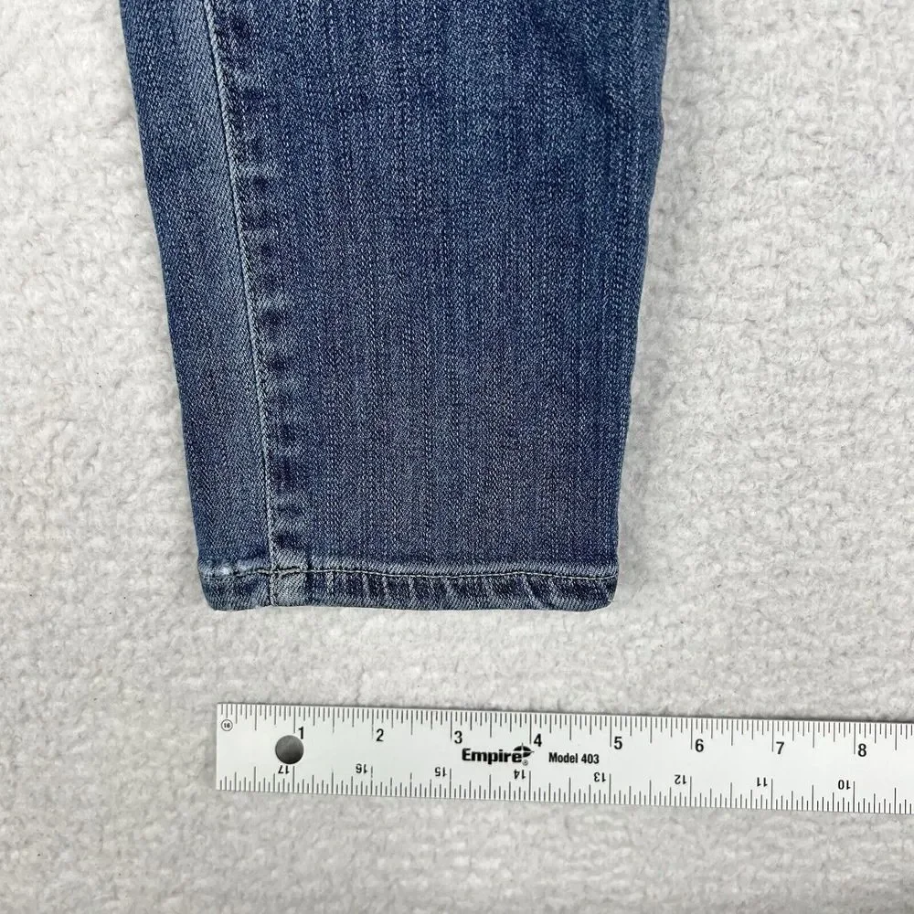 AGOLDE Jeans Womens 27 Blue Medium‎ Wash Sophie Skinny Stretch Distressed Denim